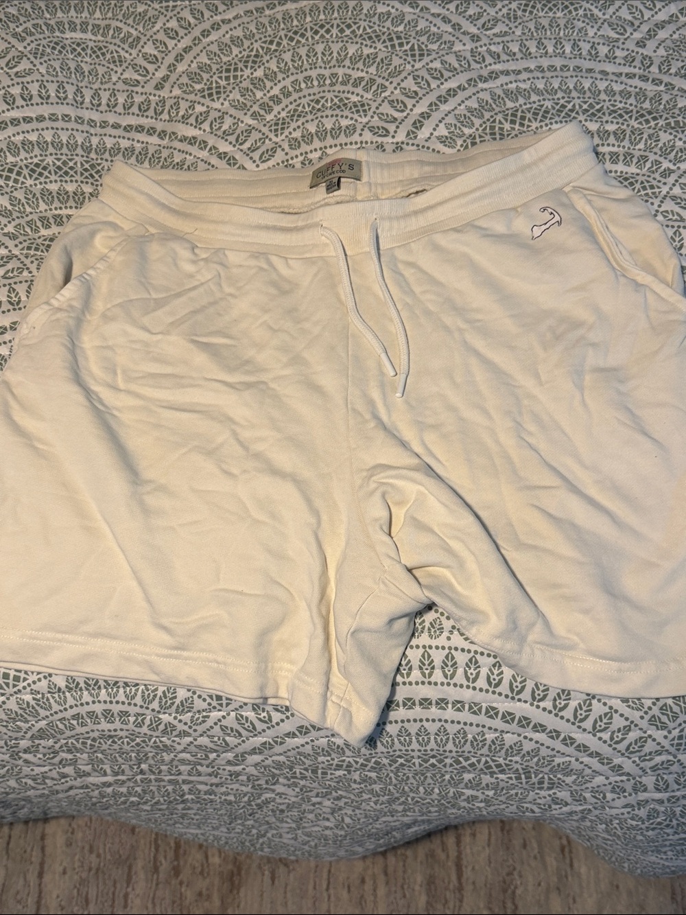 White Women's Drawstring Cotton Shorts - Comfort Fit